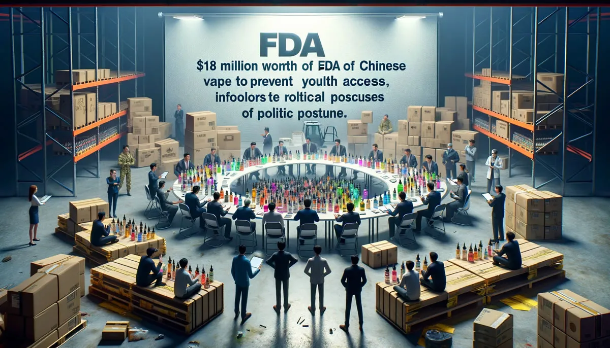 FDA cracks down chinese vapes youth impact